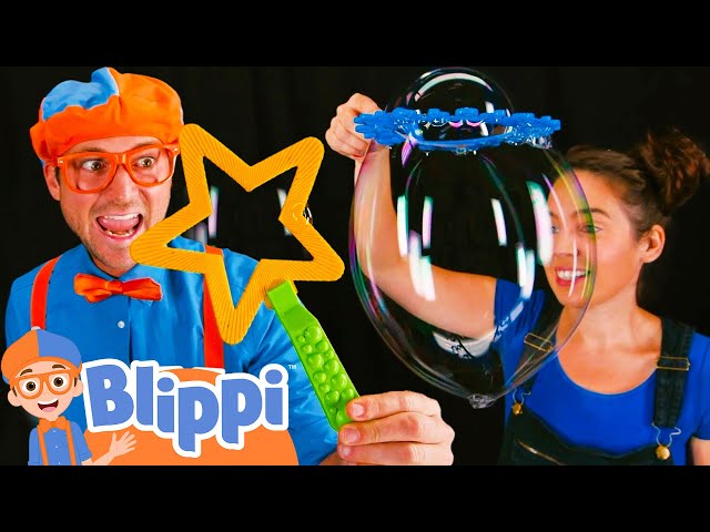 Blippi Learns How to Make BIG Bubbles! | Blippi Full Episodes | Educational Videos for Kids