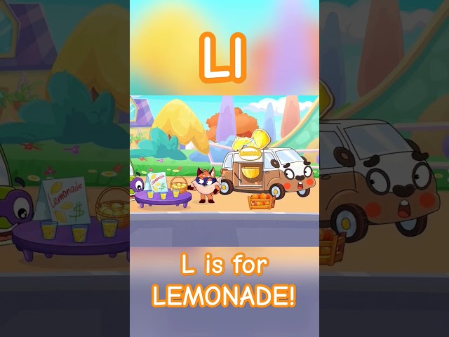 L is for Lemonade! Learn ABC with Baby Cars #babycars #abc #lemonade
