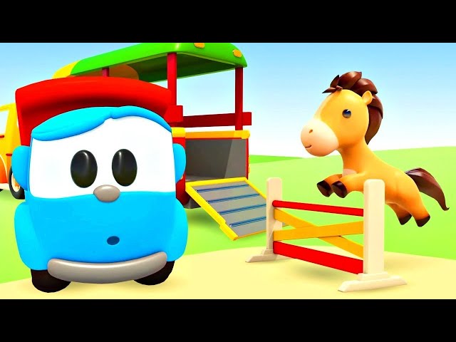 Kids' Vehicles: Leo the Truck & a Trailer - Online Cartoons for kids