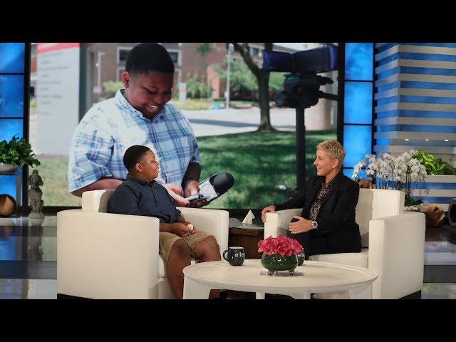 Ellen Meets Incredible Kid Reporter Jaden Jefferson
