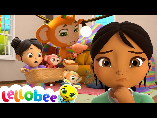 5 Little Monkeys Jumping on the Bed! | Baby Cartoons - Kids Sing Alongs | Moonbug