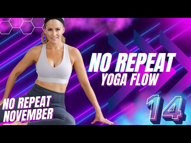 30 Minute No Repeat Yoga FLOW FULL BODY STRETCH (No Repeat Day #14)