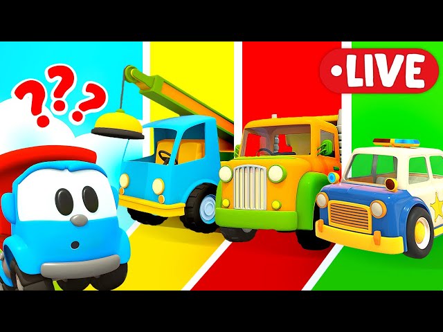 🔴 Leo the Truck full episodes - LIVE cartoons for kids | Cars for kids.