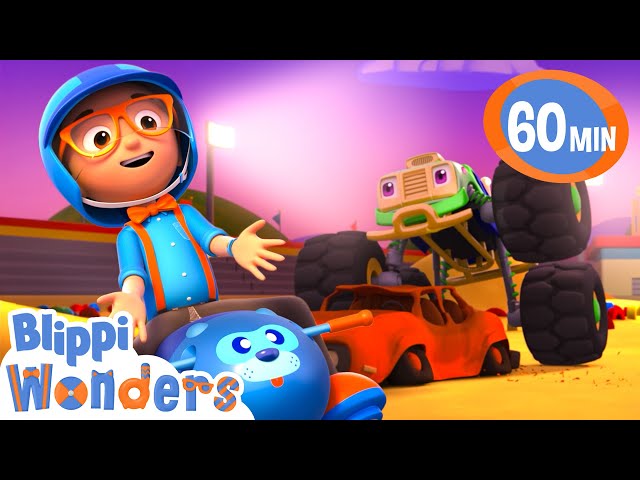 Blippi meets Megan the Monster Truck! | Blippi Wonders Educational Videos for Kids