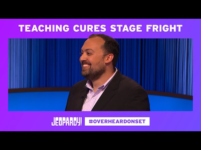 The Cure for Stage Fright | Overheard on Set | JEOPARDY!