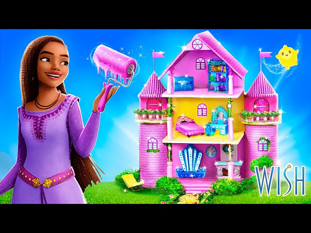 Elsa, Asha, Ariel: One Colored House Challenge / 31 DIYs for LOL OMG