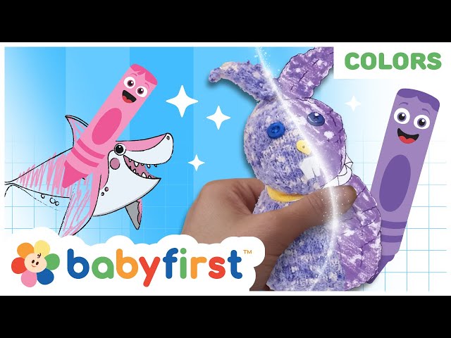 Toddler Learning Video |⭐️COLOR CREW MAGIC - NEW SHOW!⭐️| Larry Surprise Eggs + Songs | Babyfirst TV
