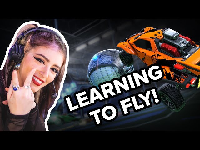 Chrissy Learns How to Fly In Rocket League