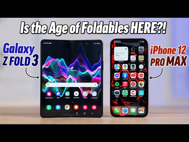 Galaxy Z Fold 3 vs iPhone 12 Pro Max - Full Comparison!