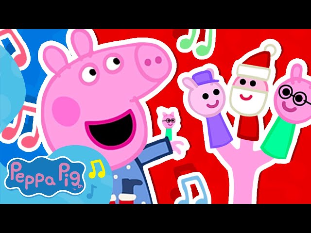 A Familia Dos Dedos De Natal | Canção de Natal | Peppa Pig Música Para Crianças e Canções Infantis