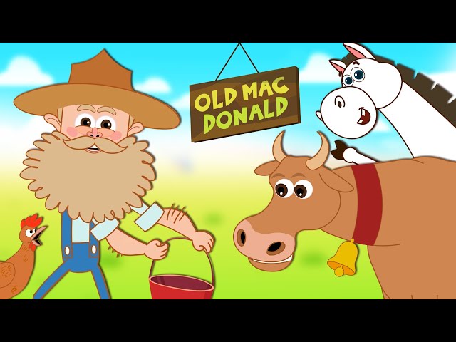 Old Macdonald Had A Farm E I E I O | Fun Nursery Rhymes and Kids Songs