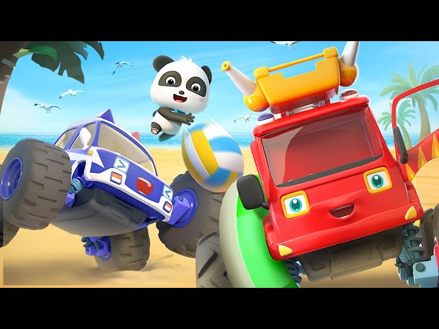 Monster Car for Kids | Monster Fire Truck | Police Car, Ambulance Song | Cars and Vehicles | BabyBus