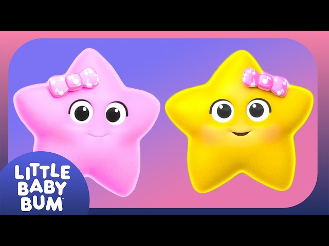 [ 2 HOUR LOOP ] Mindful Stars | Baby Sensory Fun - Colourful Stars - High Contrast Video for Babies
