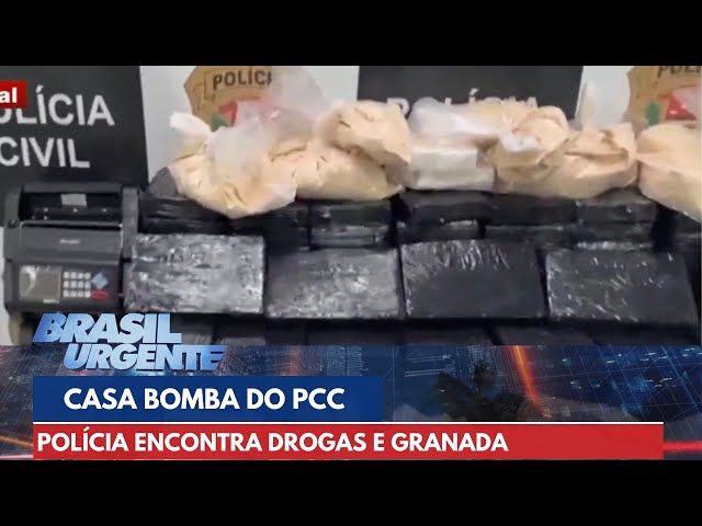 Casa bomba do PCC é encontrada com drogas e até granada | Brasil Urgente