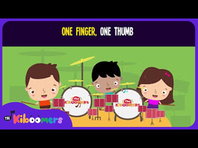 One Finger One Thumb Lyric Video - The Kiboomers Preschool Songs & Nursery Rhymes