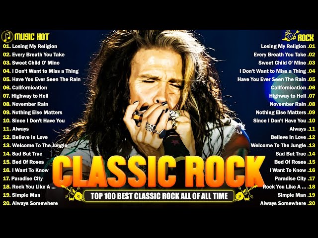 Pink Floyd,The Who,CCR,AC/DC, The Police, Aerosmith, Queen💥Classic Rock Songs Full Album 70s 80s 90s
