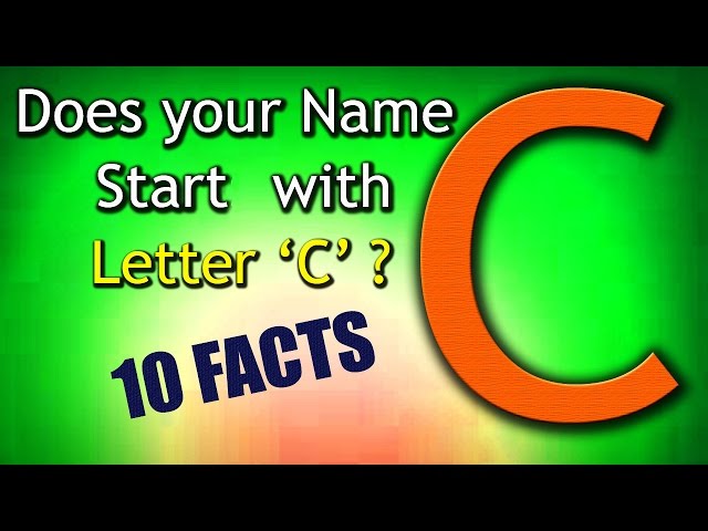 10 Facts about the People whose name starts with Letter 'C' | Personality Traits