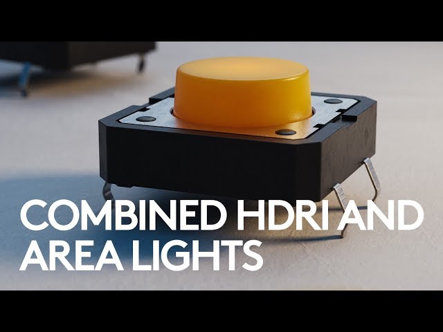 KeyShot Lighting Study: Combined HDRI and Area lights