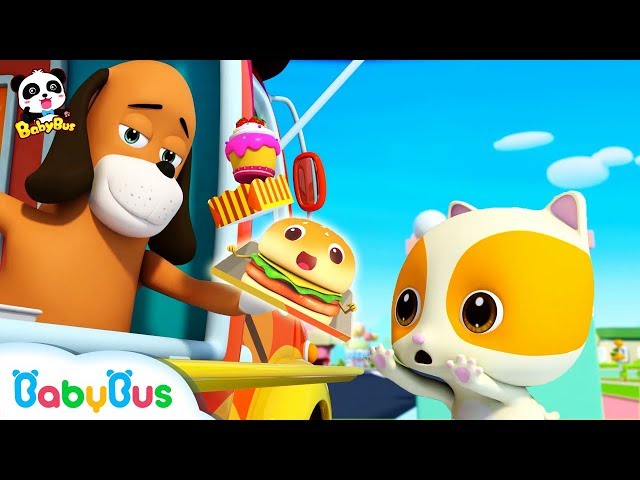 Baby Kitten's Ice Cream Truck | Breakfast Song, Food Song | Nursery Rhymes | Kids Songs | BabyBus