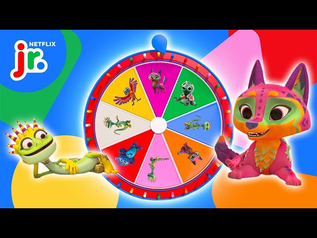 Coyote & Lizard's Mystery Wheel of Fun! 💫 Spirit Rangers | Netflix Jr