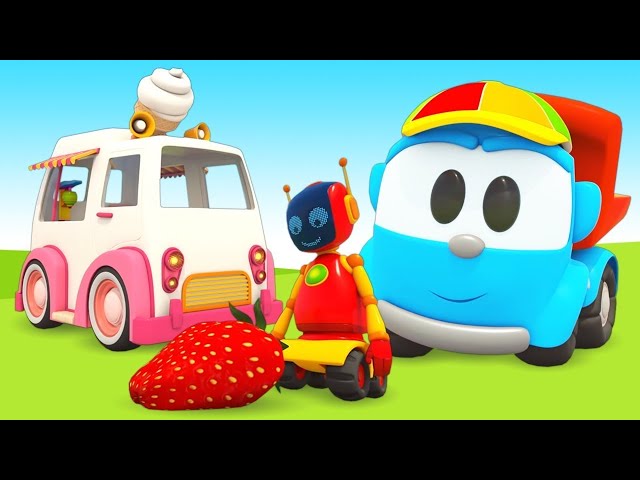 Car Cartoon for Kids - Leo the Truck & an Ice Cream Van - Cartoon Cars and Trucks for Kids