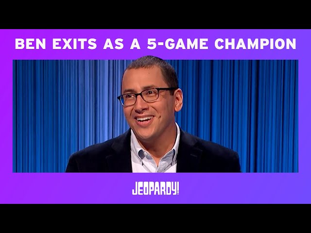 It's Nice to be Ben | Winners Circle | Jeopardy!