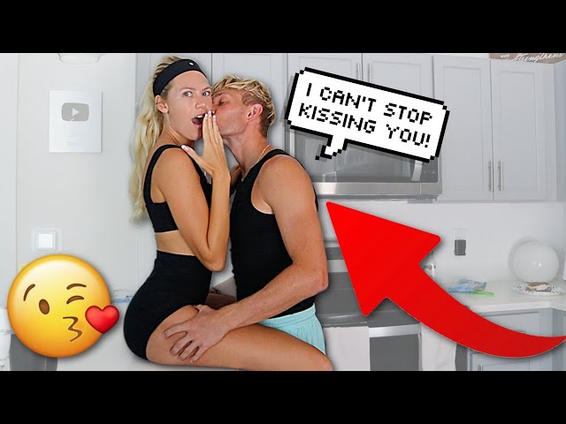 I Can't Stop Kissing And Hugging My Girlfriend Prank!!