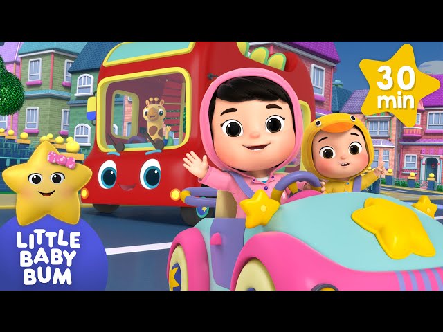 Driving Through the Puddles ⭐ 30 min of Little Baby Bum Nursery Rhymes | ABC & 123 Baby Songs