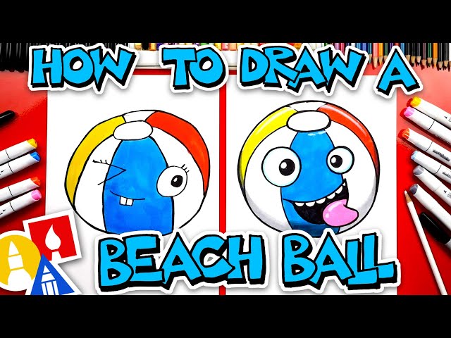 How To Draw A Funny Beach Ball