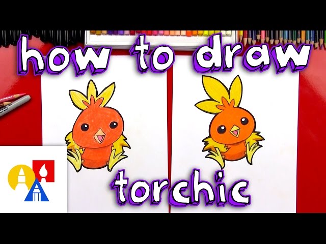 How To Draw Torchic Pokemon + Toy Giveaway