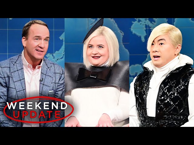 Weekend Update ft. Peyton Manning, Aidy Bryant and Bowen Yang - SNL