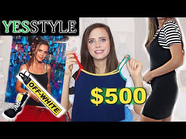 $500 ON YESSTYLE Clothes! | Is it Legit? + try-on haul