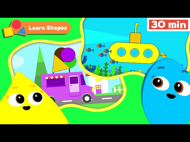 Shapes School | Educational videos for Babies | Learn Shapes for kids | Rectangle | First University