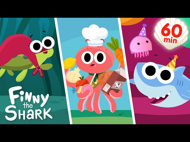 Happy Birthday Finny The Shark | + More Fun Cartoons For Kids!