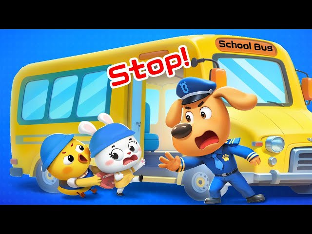 Sheriff Teaches School Bus Rules | Safety Tips | Kids Cartoon | Sheriff Labrador | BabyBus