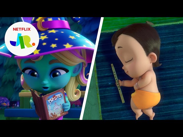 'Bedtime Stories' Singalong for Kids 🥱 Mighty Little Bheem, StarBeam & More | Netflix Jr Jams