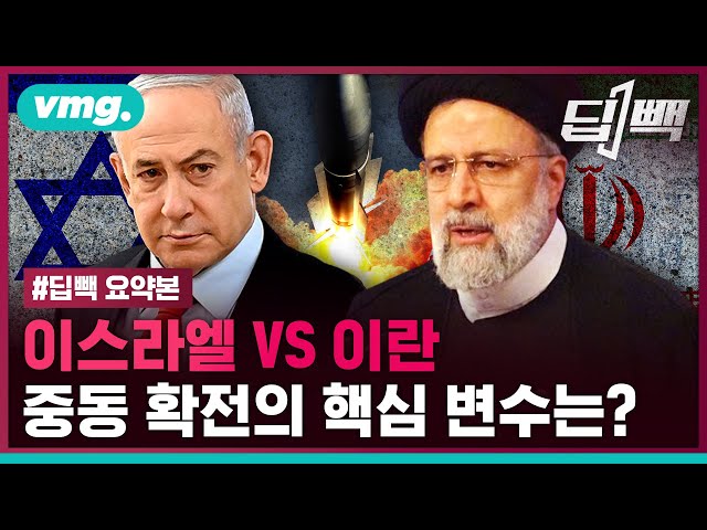 이스라엘 vs 이란, 중동 확전의 핵심 변수는? / 비디오머그 / 딥빽