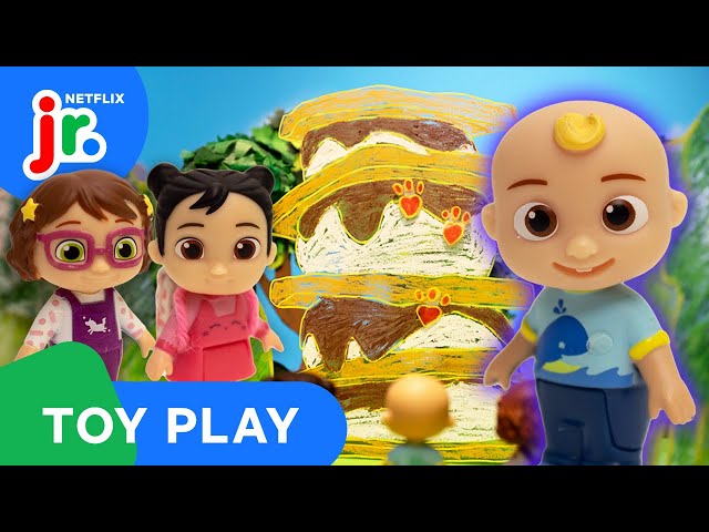 JJ's Big Paw Camping Adventure! ⛺🐾 CoComelon Lane Toy Play | Netflix Jr