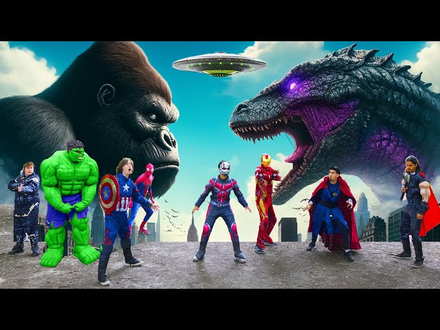 Avengers VS Godzilla x Kong VS Aliens VS Zombie Hulk!