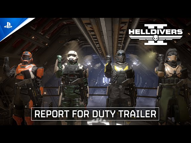 Helldivers 2 - Report for Duty Trailer | PS5 & PC Games