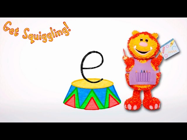 Get Squiggling Letters | Letter E