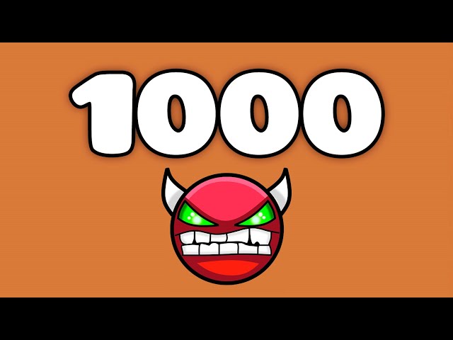 1000 Demons 😈 l Geometry dash 2.11