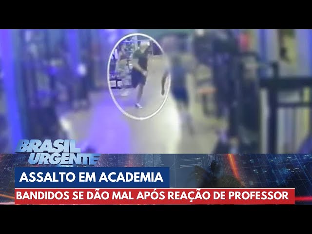Bandidos se dão mal em assalto em academia | Brasil Urgente