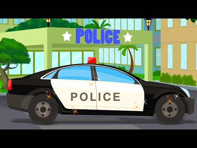 Police Car Formation & More Animated Cartoon Videos for kids