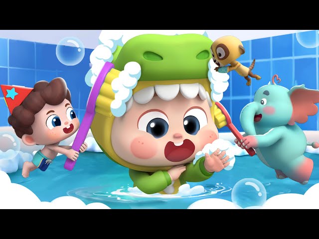 Fun Bath Time Song | Bubble Bath | Learn Colors | Nursery Rhymes & Kids Songs | BabyBus
