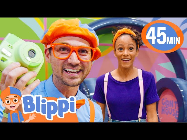 Blippi and Meekah Take Pictures of Optical Illusions! | BEST OF BLIPPI TOYS!