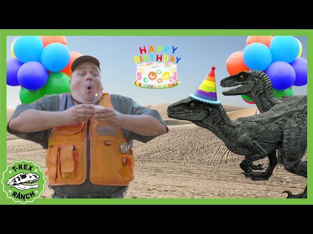 Dino Birthday Bash! | T-Rex Ranch Dinosaur Videos