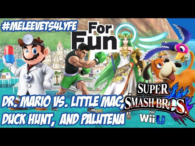 For Fun! - Dr. Mario vs. Little Mac, Duck Hunt, and Palutena [Super Smash Bros. for Wii U] [1080p60]