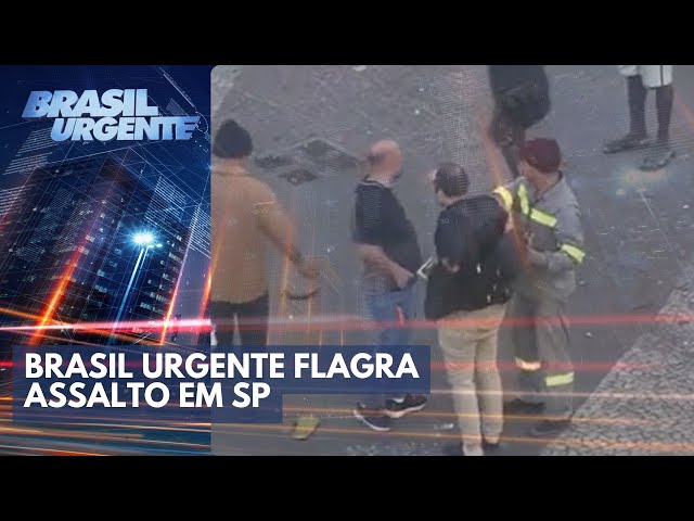 Roubo ao vivo no Centro de São Paulo | Brasil Urgente