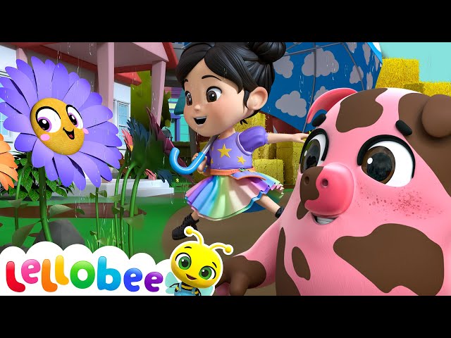 Rain Rain Go Away! Muddy Puddles Song! | Baby Cartoons - Kids Sing Alongs | Moonbug